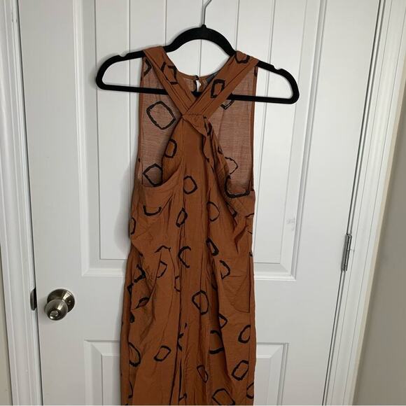 Anthropologie Eva‎ Franco Faith wide leg halter jumpsuit size 8 vacation summer - Picture 3 of 9